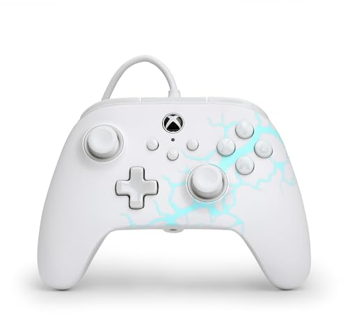 PowerA Manette filaire Advantage pour Xbox Series X|S - Glace arctique, manette de jeu, manette de jeu vidéo filaire, manette de jeu, Xbox Series X|S