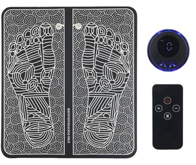 MARVALL EMS - Beseitige deine Fußheberschwäche von zu Hause Zusammenklappbares elektrisches Fußmassagegerät mit 8 Modi und 19 Intensitäten