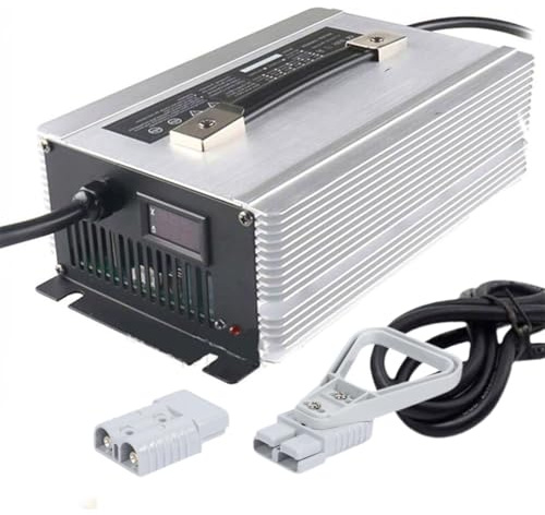 WLEJSL Caricabatterie Intelligente per Batterie al Piombo 24V 50A, Caricabatteria per Carrelli Elevatori Elettrici Completamente Automatico 24V con Spina Anderson 50A/120A/175A/350A,175A