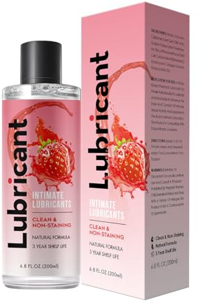 Lubrificante a base acquosa, dalla consistenza setosa, altamente efficace e a lunga durata, ideale per garantire un piacere prolungato a uomini, donne e coppie (Fragola)