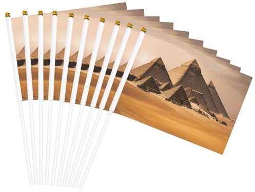 Pyramides d'Égypte - Mât de drapeau portable - Pour décoration d'événements - Utilisation polyvalente - Activités de groupe