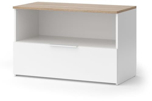 Vicco Credenza Wido, Bianco/Sonoma, 80 x 50 cm