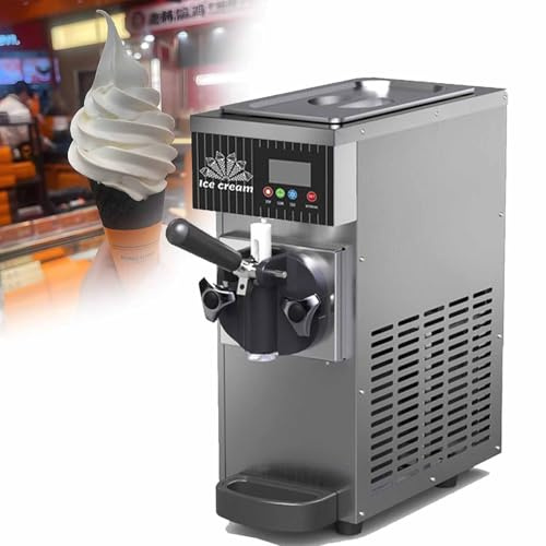 Commercial Soft Serve Ice Cream Machine with Auto Clean and Pre-Cooling, Ideal for Restaurants and Snack Bars