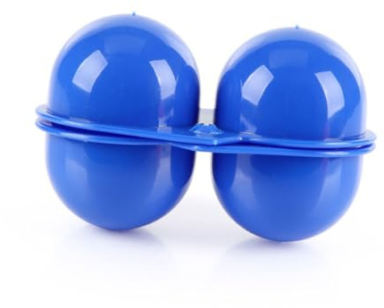 HOMSFOU 2pezzi Contenitore per Uova in Plastica Pp Resistente e Durevole Progettato Puntini Sporgenti Può Contenere Uova al Suo Interno quando È Piegato Design Semplice e Pratico