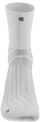 BAUERFEIND Laufsocken „Run Performance Mid Cut Socks 2.0“ für Laufen & Fitness, 1 Paar Sportsocken mit Funktionszonen (Bspw. Arch Support Technologie), Laufstrumpf