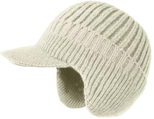 bergxperten Fjordwarm – Skandinavische Wintermütze mit Ohrenschutz (Unisex-Einheitsgröße) mit dickem warmem Futter, Wind - und Kältefest, mit Visier und Ohrenklappen, für Outdoor