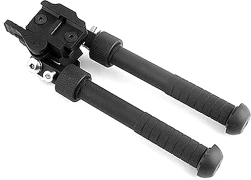 Bipied Unique Rotatif à 360° Hauteur réglable pour fusils bâtons de tir Portables Pliables et Amovibles Rapidement pour la stabilité des fusils de Chasse et Le tir sur Cible