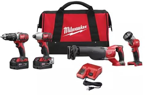 Milwaukee 2694-22 M18 18 Volt Lithium-Ion Marteau Perceuse/Sawzall Combo Kit Combo (2 outils)