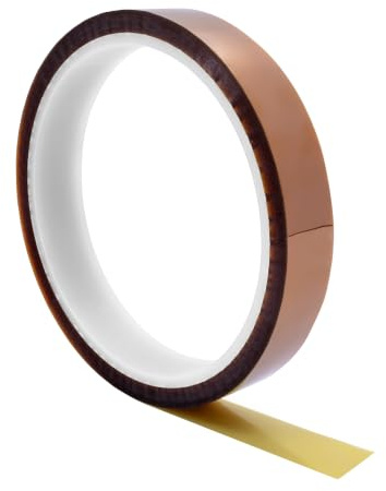 Koptan Polyimid Klebeband Sillikonkleber -269 °C bis +400° 33 Meter Breite 15mm