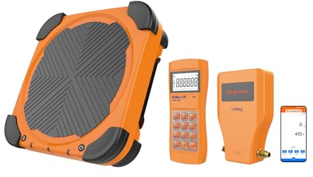 Elitech LMC-310 100kg HVAC Kältemittelwaage,Drahtlose Betankungselektronik für Auto-AC mit tragbarer Tragetasche und LCD-Display