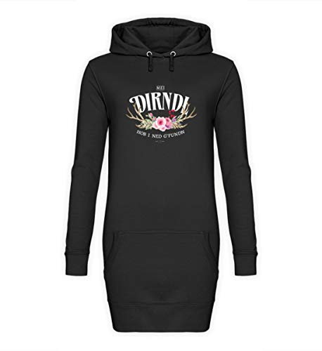 Galeriemode Oktoberfest MEI Dirndl hob i ned gfundn Women's Hoodie Dress - Black - M