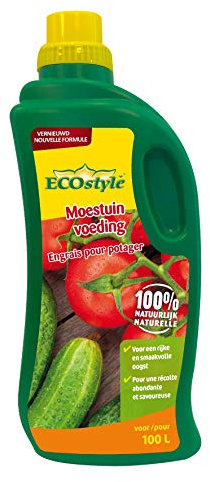 ECOstyle Engrais organique nutrition potager - Pour une récolte riche et savoureuse - Pour tous les légumes, herbes et fruits - 1 L