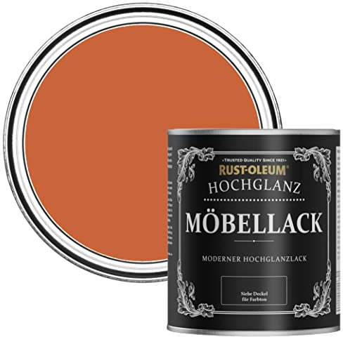 Rust-Oleum Orange Furniture Paint in Gloss Finish - Tiger Tea 750ml