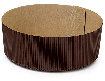 Decora 0320141 60 PCS RUNDE NIEDRIGE PAPIER-BACKFORM Ø 18,5 X H 6 CM - 750 G