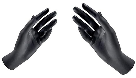 EIN Paar Wiederverwendbare Plastik Schaufensterpuppen Modell Display Hände Schmuck Ring Armband Halskette Halter, L&R Hände und Geschickt und professionell