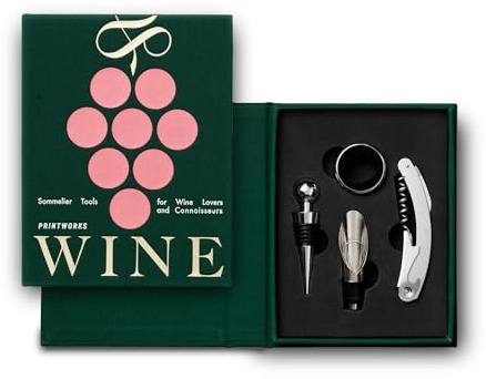 PrintWorks Women's The Essentials Wine Tools 4 Piece Set