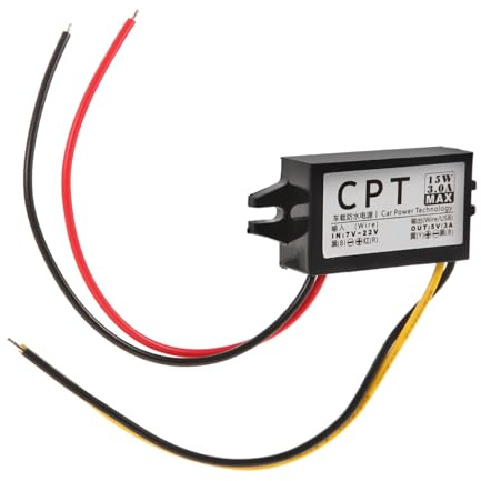 jojofuny Convertitore di Tensione 12v a 3v 4.2v 5v 9v per Auto Alta Efficienza e Risparmio in Materiale Abs per Uso in Varie Situazioni