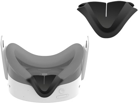 NUHFUFA 1 PCS VR Headset Soft Light Blocking Nose Pad Fits for Quest 3S, Anti-Leakage Light Protective Nose Guard Silicone Blackout Cover Cushion VR Accessories