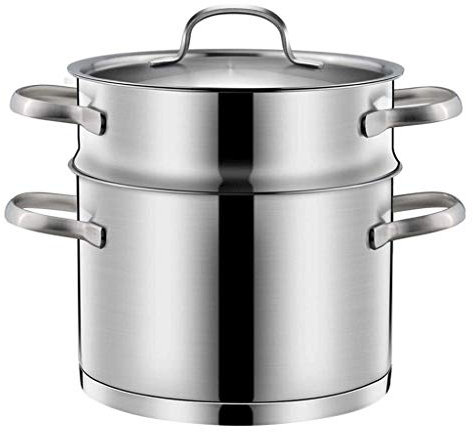 Ensemble Bain-Marie et cuiseur Vapeur en Acier Inoxydable, cuiseur Vapeur, Casserole, marmite, chaudière Multicouche