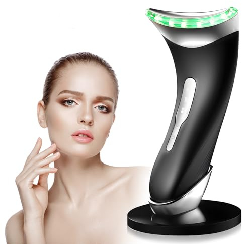 Anluomania Masajeador Facial Eléctrico, Masajeador Facial Antiarrugas, 3 Modes Masajes, Microcorrientes, Temperatura 45 °C, para Antienvejecimiento, Lifting y Reafirmación de La Piel Flácida