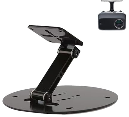 Yjkedfh Soporte para Proyector - Soporte De Pared Metálico Plegable para Videoproyector,Brazo Resistente Accesorios Informáticos para Exteriores Viajes Cine Noche Reuniones