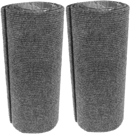EPIGEIST 2 Piezas Rascador Adhesivo para Gatos Alfombrilla Recortable para Muebles y Paredes Antirrayaduras para Sofá y Rascador de Cartón Resistente y Reutilizable Color Gris