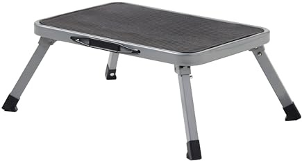 MasterWorx Folding Step Stool | Foldable Caravan Step Platform with Anti-Slip Surface | 150kg Max Load | Compact, Easy-to-Store| Ideal for Home, Kitchen, Garage & Caravan Use