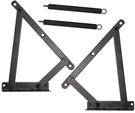 Cabilock Folding Sofa Spring Hinge Cabinet Door Hinges 1 Pair Spring-Loaded for Wooden Box Storage Sofa Bed Hardware