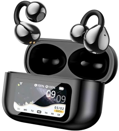 Annadue Auricolari Wireless, Cuffie Bluetooth 6.0 con Stereo HIFI Bass e Controlli Touch, Ideali per Sport e Musica, con 30 Ore di autonomia. (BLACK)