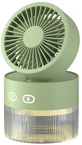 Bonalake Personal Cooling Fan With Water Mist, Foldable Desk Humidifier, Rechargeable Low-noise Humidifier Fan For Office/home Desk with Water Mist