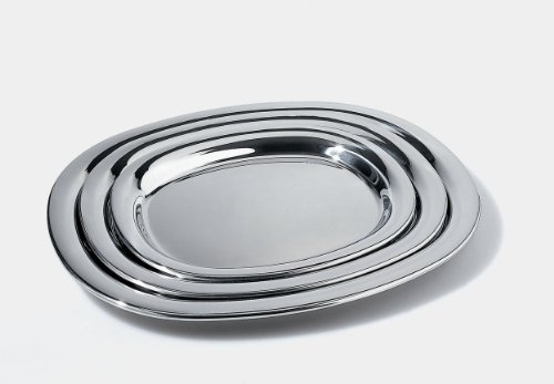 Alessi JM13/30 L Servierplatte - Edelstahl 18/10 glänzend poliert