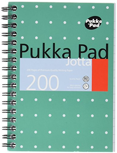 Pukka Pad Jotta Notizbuch spiralgebunden perforiert liniert 200 Seiten 80 g/m² A6 3 Stück