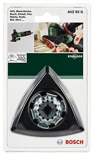 BOSCH Genuine AVZ 93 G Delta Sanding Plate (Version to Fit- Versions of The Bosch PMF and GOP Multicutters (Noted Below) c/w Stanley KeyTape