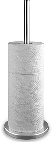 Home&Style Toilettenpapierrollenhalter, Modern, Silber, Metall, 15 x 45 cm
