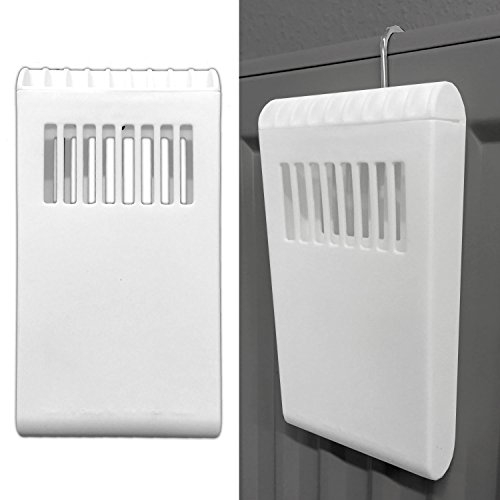 HAC24 Umidificatore per Termosifone, Ideale per Radiatori Standard, 8 x 2,5 x 16 cm, Bianco, Plastica, Manuale, Evaporativa