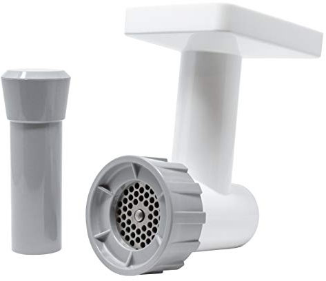 FAMILY GRAIN MILL Kitchen Aid Meat Grinder Attachment for Hand Crank or Motor Based Stand Mixers with Solingen Surgical Stainless Steel Cutting Blade - Food Grinder for Fresh Meat, Made in Germany