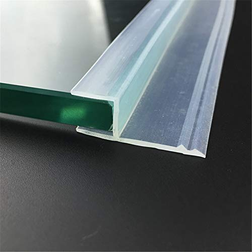 Pangyoo PYouo-Dichtungsband 6-12mm Glasdichtungen Frameless Dusche Badezimmer Tür Fenster Balkon Bildschirm Dichtungsleiste Weathertrip, Effiziente Abdichtung (Length : 5M, Thickness : 10mm)