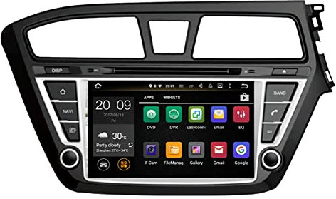 Android Auto Navi Navigation 8 Größe für Hyundai I20 2014-2022 Car Radio Touchscreen High Definition, Karten Europa, Updates über Wi-Fi (Color : Android 10 PX30 2-16)