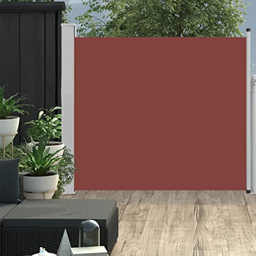 Yolola Seitenmarkise Ausziehbar,Sichtschutz Ausziehbar 100 x 300 cm, Sichtschutz, Freistehend, Sonnenschutz, Blickdicht, Seitenrollo, für Balkon, Terrasse, Garten, Anthrazit