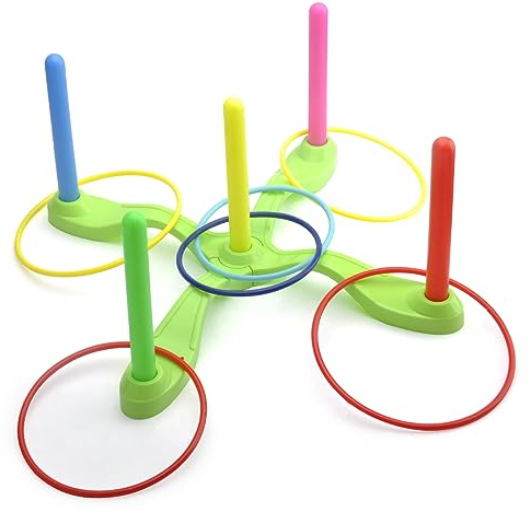 Ringwurfspiel für Kinder, Ringwurfspiel Wurfspiel Set, Outdoor-Spiele für Erwachsene und Familie Ringwurfspiel Outdoor & Indoor Spiele für Draussen für Kinder Spiele Garten Party