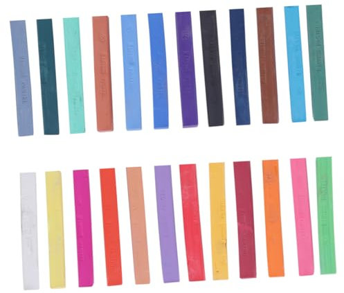STOBOK 1 Karton 24stk Ungiftiges Pastell Quadratische Kreiden Puppen Künstler Pastell Künstlerkreide Pastellstifte Farbige Kreide Kreiden Basteln Brillantes Pastell Sanft Pigment