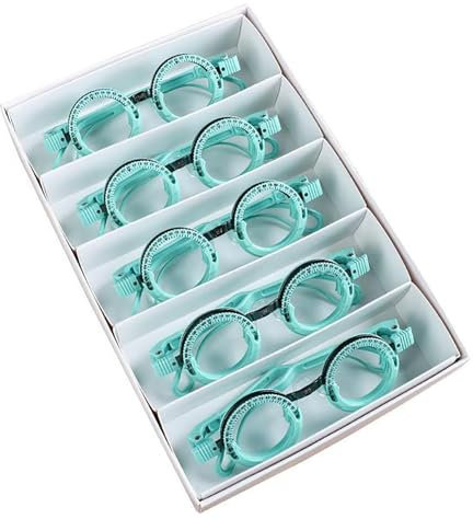 Adjustable Trial Lens Frame, Optometric Trial Frame, 5 Types of Interpupillary Distance, Aluminum Magnesium Alloy Material, 360° Astigmatism Axis, Comfortable Wearing, for Optical Shop.