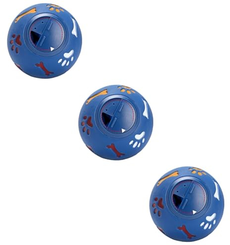 YARNOW 3stücke Hundespielzeug Für Leckerlis Interaktiver Bildender Kauspielzeugball Blau Fördert Intelligenz Und Macht Das Füttern Unterhaltsam Einfach Zu Reinigen Mit Angenehmem Duft