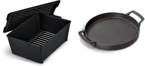 Enders Switch Grid Dutch Oven Rib Roaster Schwarz emailliert & Switch Grid Pfanne, aus Gusseisen, Gasgrill mit Rost System, Grill-Zubehör, Monroe, Kansas, Boston, Brooklyn Next, Chicago 3, 7792