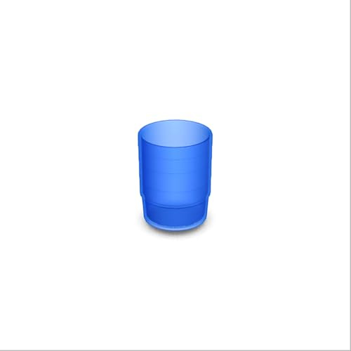 ORNAMIN Einnahmebecher, blau-transparent - 24 Stück