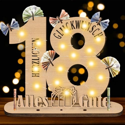Herbst 18. Geburtstag Geldgeschenk Mädchen Junge, 18. Geburtstag Mädchen