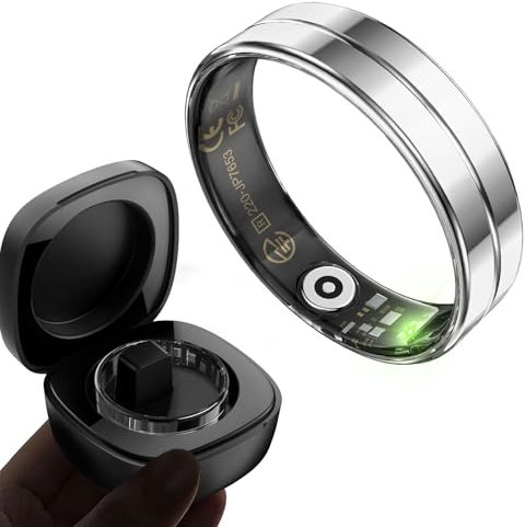 Yeforu Smart Ring Men Women Health Rings for Men Women Fitness Ring Sleep Tracker Ring Heart Rate Blood Oxygen Monitor Fitness Tracker Ring Health Rings Steps Calories Distance Tracking