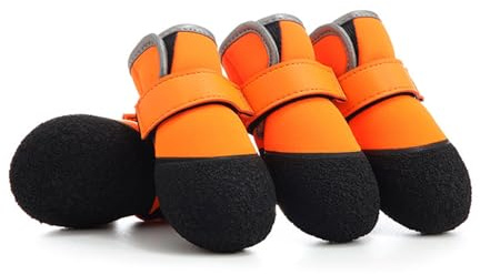 4 x weiche Hundeschuhe mit Pfotenschutz, Laufschuhe, große Hundeschuhe für sichere Outdoor-Aktivitäten