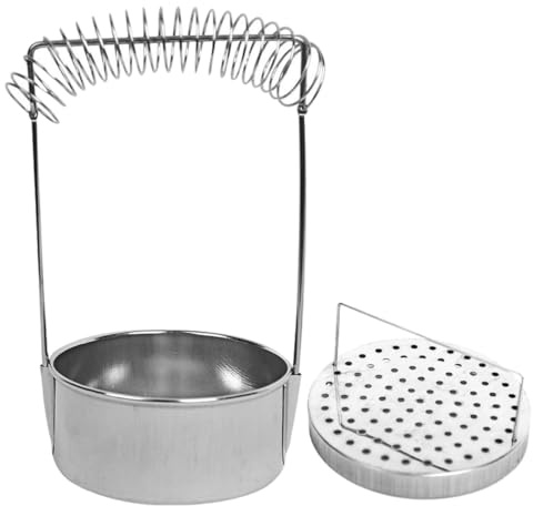 KHBUAB Pulitore per Pennelli Olio in Acciaio Inossidabile Portatile Contenitore Lavapennelli per Artisti e Professionisti in Materiale Resistente per Artigianato