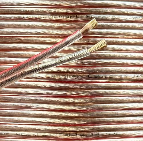 electrosmart 100m Quality 14AWG Loud Speaker Cable - Multi-Strand - Outside Dimensions of Cable: 8.6mm x 4.3mm
